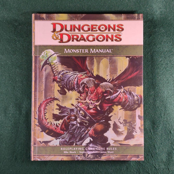 Monster Manual - Dungeons & Dragons 4th Edition - Hardcover - Very Good
