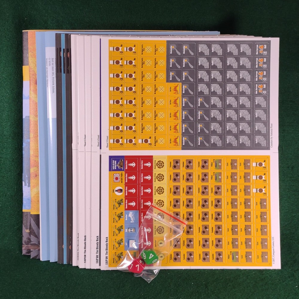 Saipan The Bloody Rock Compass Games Excellent unpunched The War Library