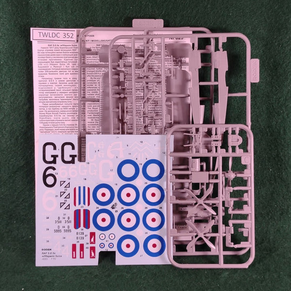 S.E.5a - 1/72 - Rodeon 023 - Good - Missing Decal - Damaged Box