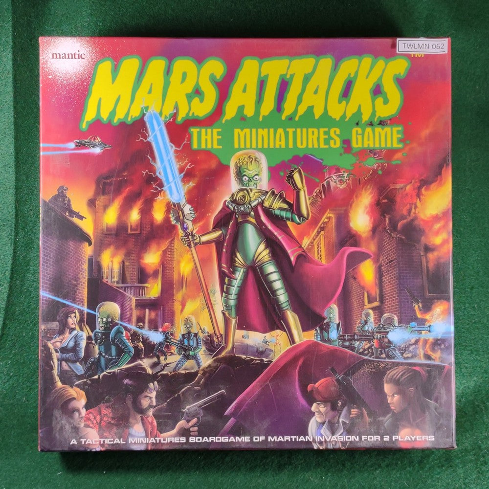 Mars Attacks The Miniatures Game Mantic Very Good The War Library