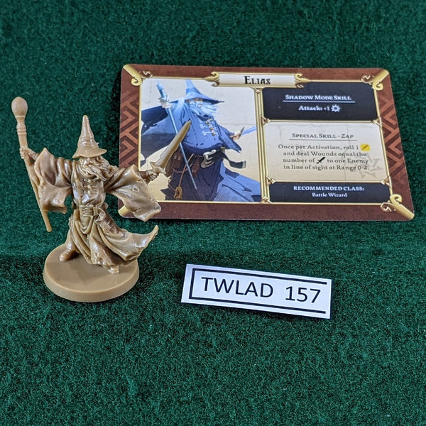 Elias Wizard figure - Massive Darkness - inc card