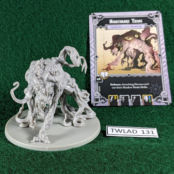 Nightmare Thing figure - Massive Darkness - inc both cards
