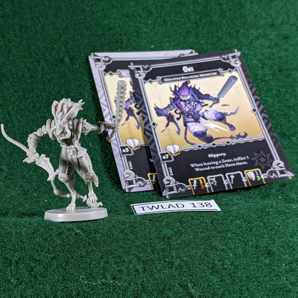Oni figure - Massive Darkness - inc both cards