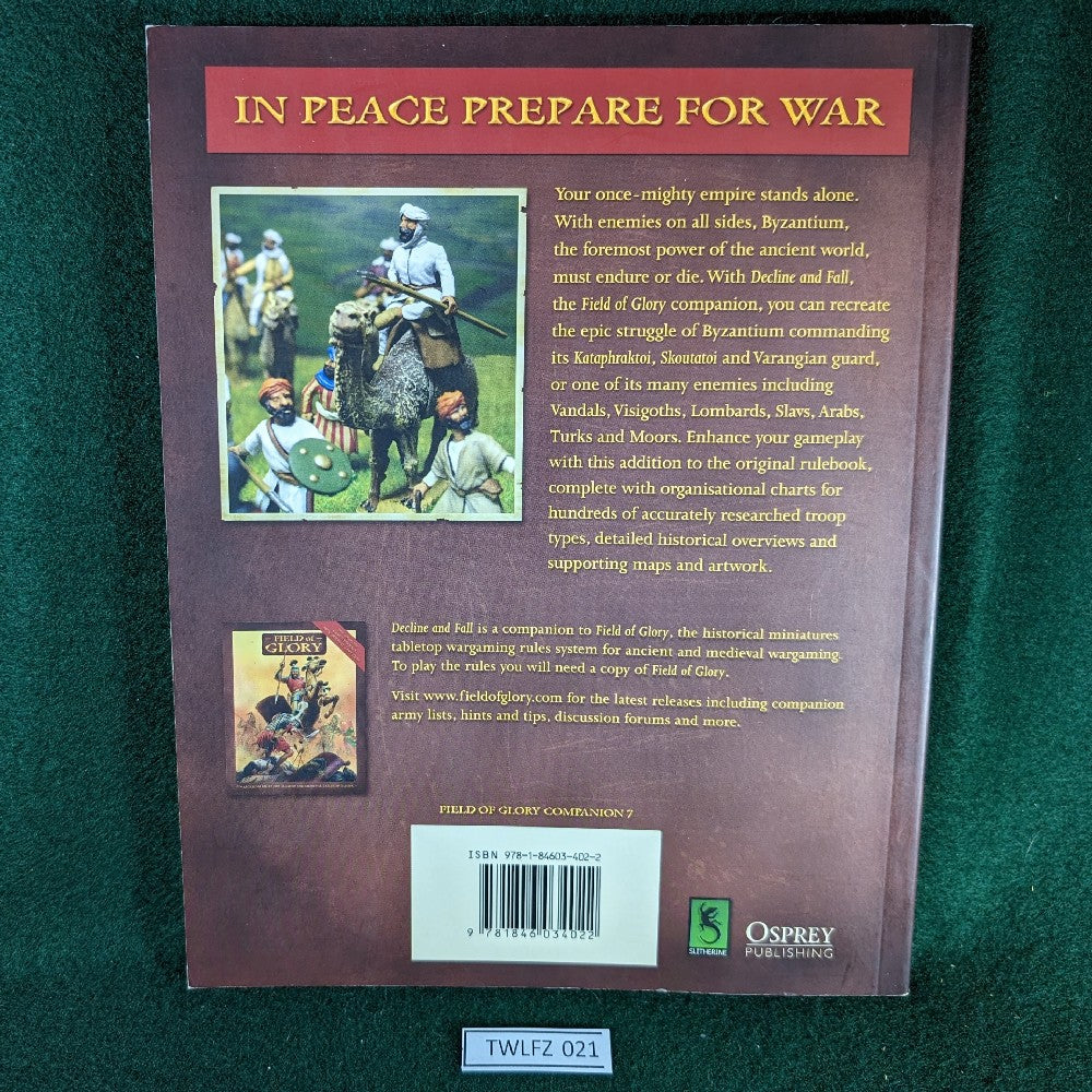 Decline and Fall - Byzantium at War - Field of Glory - Osprey - Softco