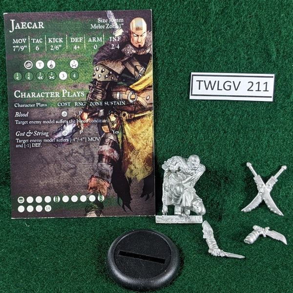 Jaecar - Guild Ball Hunters Guild - Metal Miniature + card