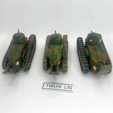 Renault FT-17 tanks - 1/56th - 3 vehicles - Painted - Brigade Games + other