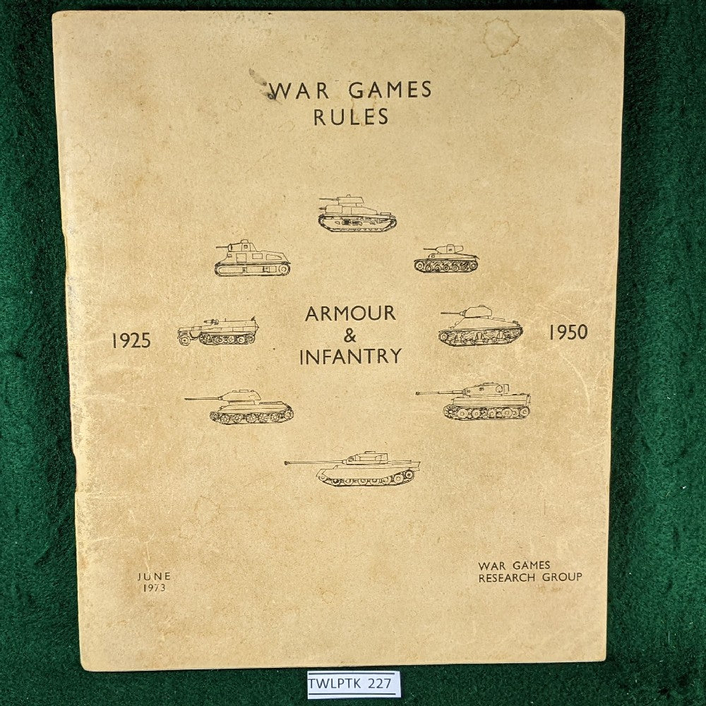 War Game Rules 19251950 War Games Research Group WRG The War Library