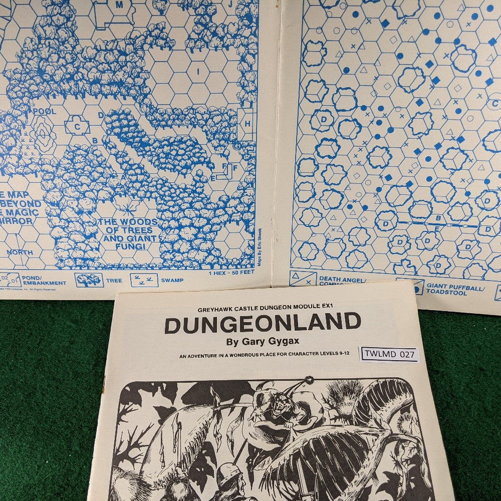 Dungeonland Advanced Dungeons & Dragons Module EX1 E. Gary Gygax