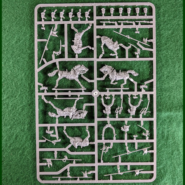 French Napoleonic Imperial Guard Lancers Sprue - 3 Lancers - Victrix