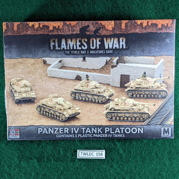 German Panzer IV Tank Platoon - GBX97 - Flames of War 15mm WWII