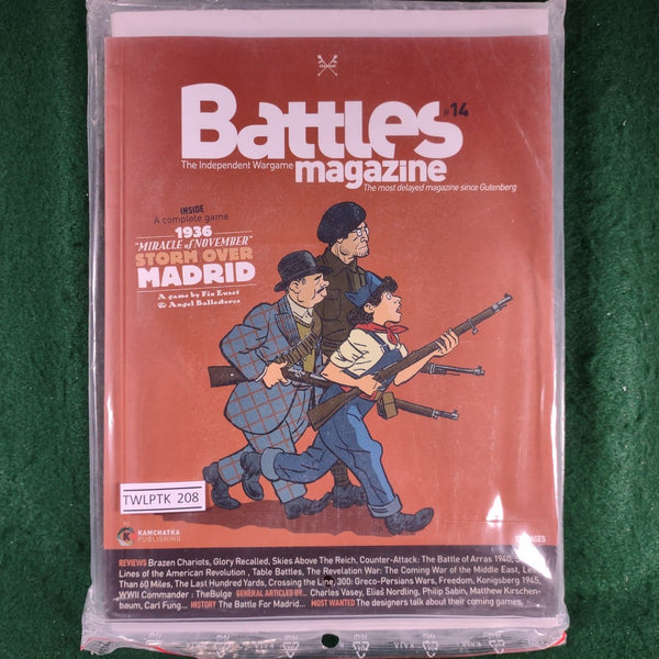 Storm Over Madrid 1936: "Miracle of November" (Game + Magazine) - Battles Magazine - Unpunched (Damaged Map)