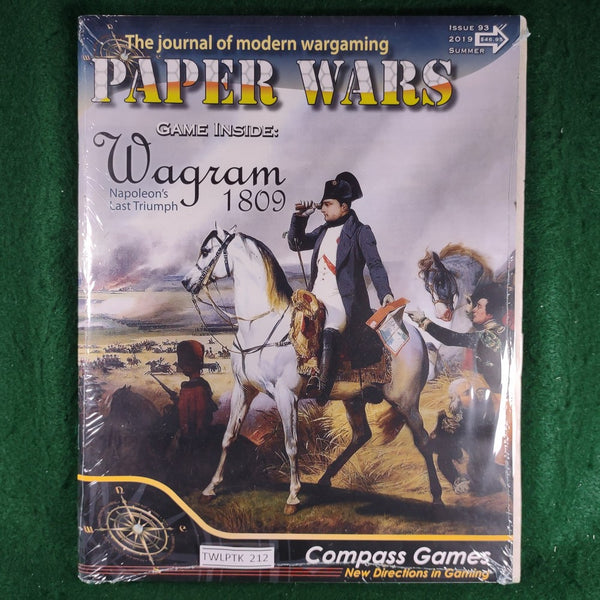 Wagram 1809: Napoleon's Last Triumph (Game + Magazine) - Compass Games - Unpunched