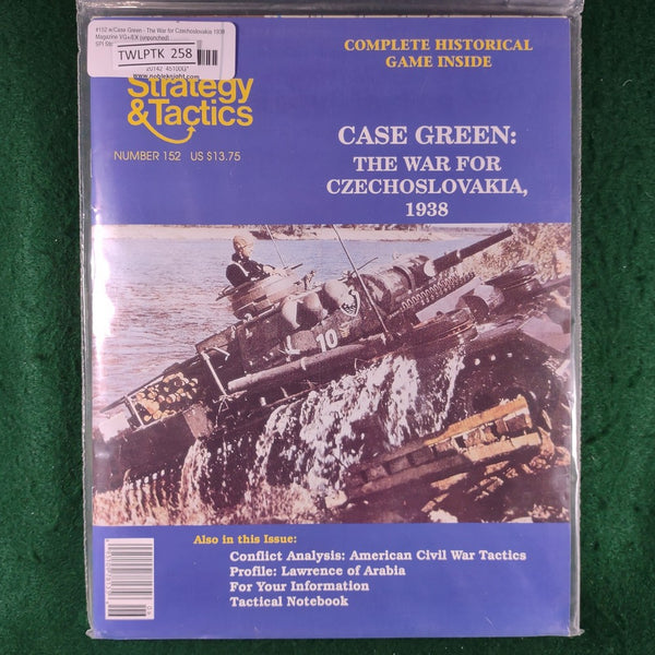 Case Green (Game + Magazine) - Decision Games - Unpunched