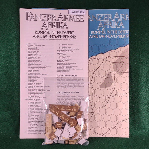 PanzerArmee Afrika: Rommel in the Desert (Game only) - SPI - Good