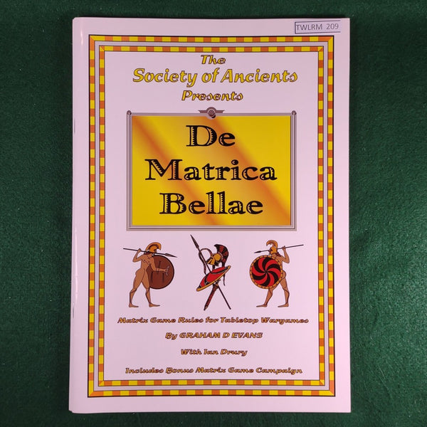 De Matrica Bellae - Society of Ancients - Uncut