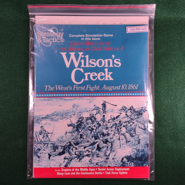 Wilson's Creek: The West's First Fight, August 10, 1861 (Game + Magazine) - S&T 80 - SPI - Unpunched