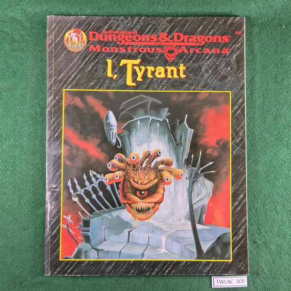 I, Tyrant - AD&D 2nd Ed. - TSR - Map included - Softcover