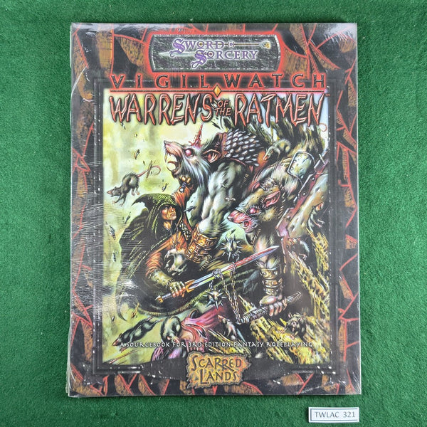 Vigil Watch: Warrens of the Ratmen - d20 / D&D 3.0 - Sword & Sorcery - Softcover - In Shrinkwrap