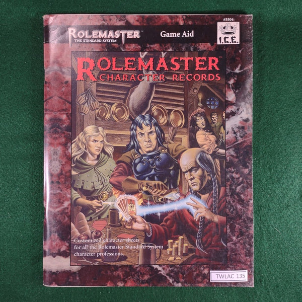 Rolemaster Character Records - ICE 5504 - Rolemaster 3rd Ed. RMSS - Softcover