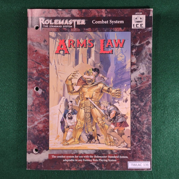 Arms Law - ICE 5520 - Rolemaster 3rd Ed. - Softcover