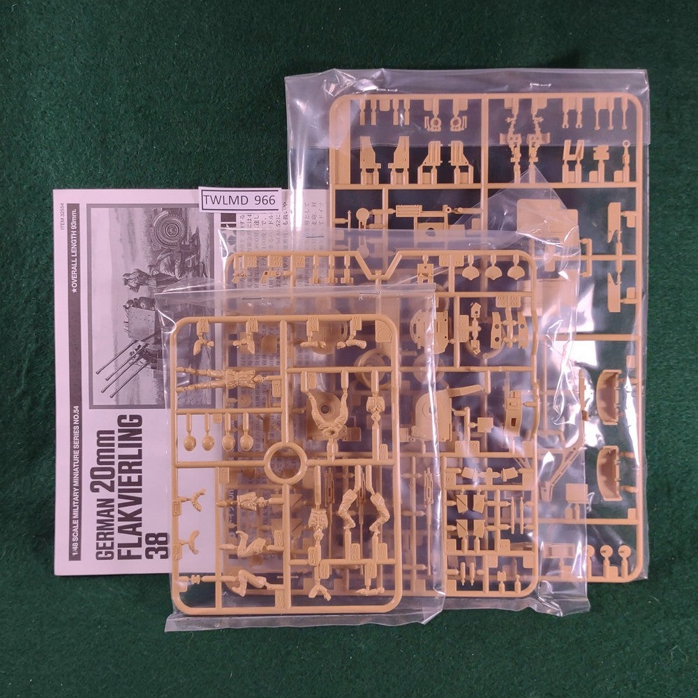 German 20mm Flakvierling 38 - 1/48 - Tamiya 32554 - Very Good – The War ...