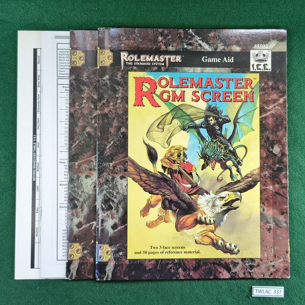 Rolemaster GM Screen - Rolemaster RMSS - ICE5502 - Softcover