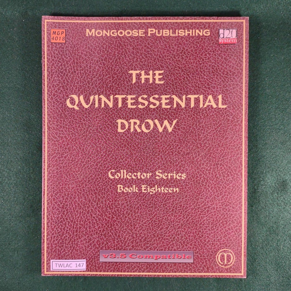 The Quintessential Drow - MGP 4018 - d20 - Mongoose Publishing - Softcover - Very Good