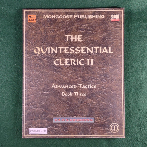 The Quintessential Cleric II - Advanced Tactics (10) d20 - Mongoose - Softcover