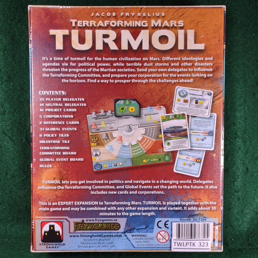 Terraforming Mars Turmoil By Stronghold Games, Strategy Board Game