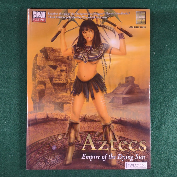 Aztecs: Empire of the Dying Sun - d20 - Avalanche Press - Softcover - Excellent