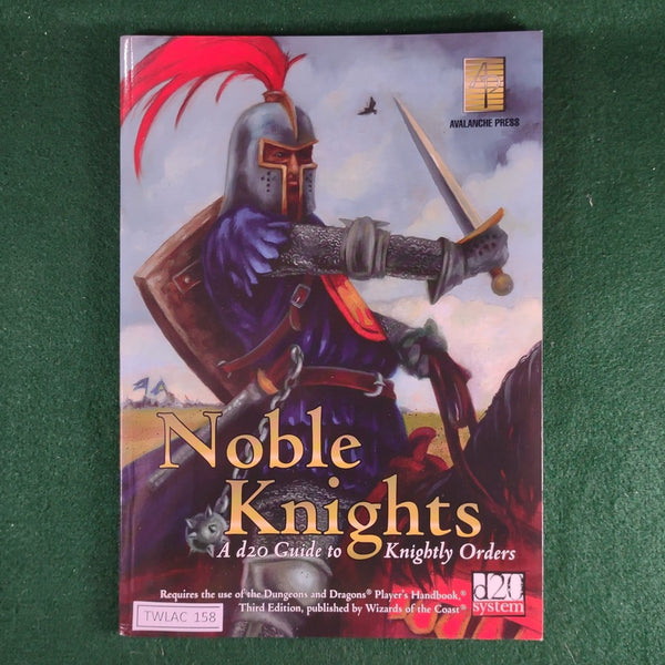 Noble Knights - d20 - Avalanche Press - Softcover
