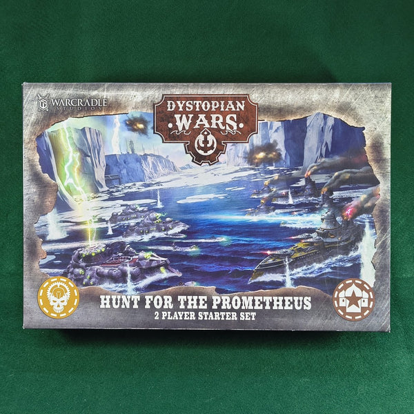 Hunt for the Prometheus: 2 Player Starter Set - Dystopian Wars - Warcradle Studios - Painted