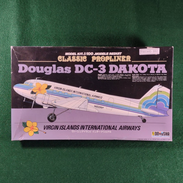 Douglas DC-3 Dakota - 1/100 - Doyusha 100-D3-4 - Very Good