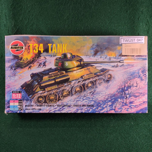 T34 Tank - Airfix 01316 - 1/72 scale - Good