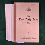 The First Forty Days, 1914 - Horace Robertson - Softcover - Ex-Army HQ Library Copy