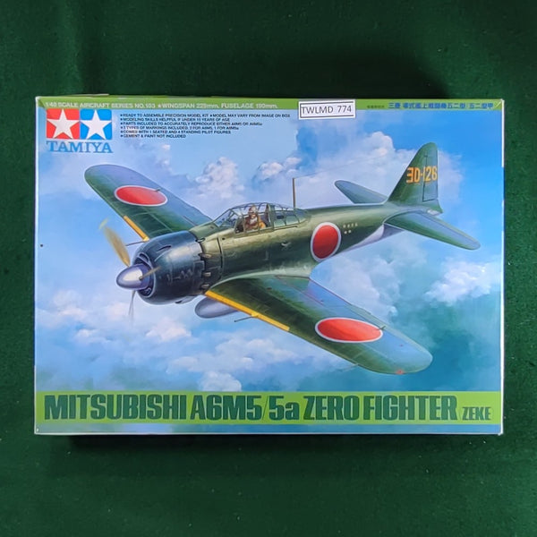 Mitsubishi A6M5/5a Zero Fighter (Zeke) - 1/48 - Tamiya 61103 - Very Good