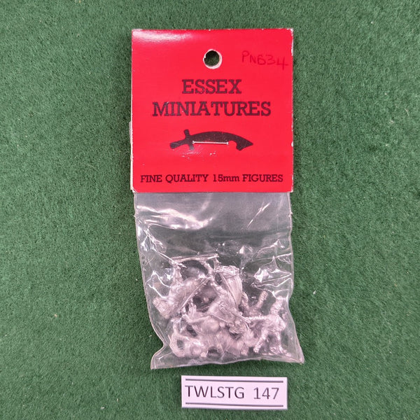 British Cavalry Command: Lifeguards Officer, Standard Bearer and Trumpeter - PNB34 - Essex Miniatures - 15mm