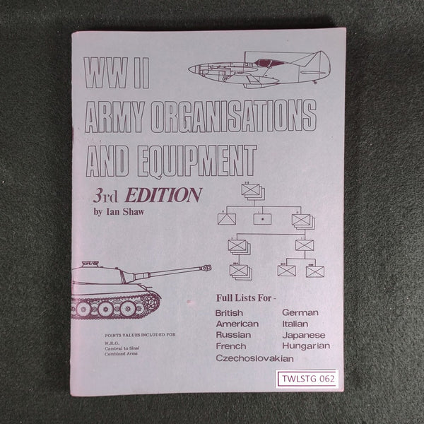 WWII Army Organisations and Equipment (3rd Ed.) - Tabletop Games - Softcover