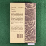 Sources of Japanese Tradition, Vol. 1 - Wm. Theodore de Bary (Ed.) - Softcover
