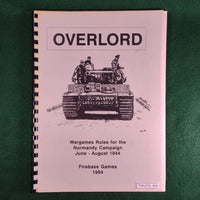 Overlord: Wargame Rules for the Normandy Campaign - Firebase Games - Softcover