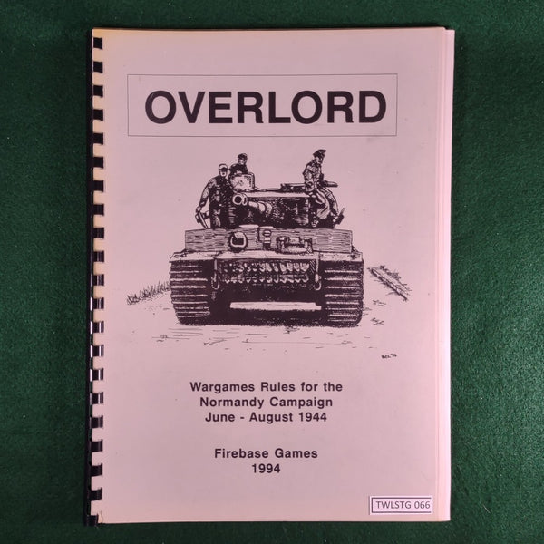 Overlord: Wargame Rules for the Normandy Campaign - Firebase Games - Softcover