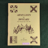 Army Lists for 200 Years - Tabletop Games - Softcover