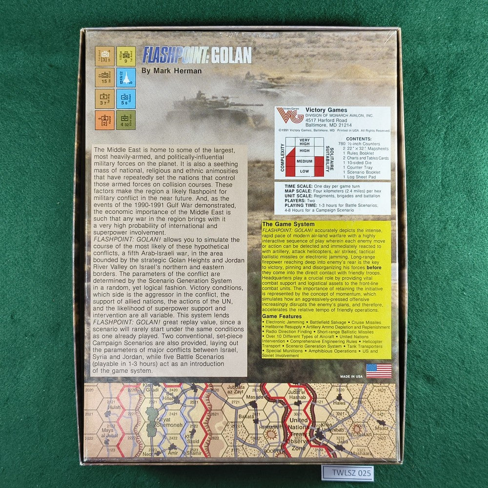 Flashpoint: Golan, The Fifth Arab-Israeli War - Victory Games - Unpunc ...