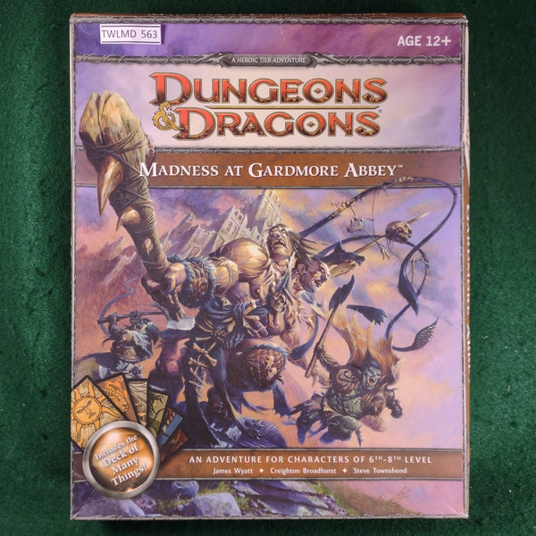 Madness at Gardmore Abbey - Dungeons & Dragons 4th Edition - Unpunched (DAMAGED BOX)