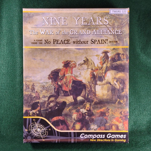 Nine Years: The War of the Grand Alliance, 1688-1697 - Compass Games - Very Good