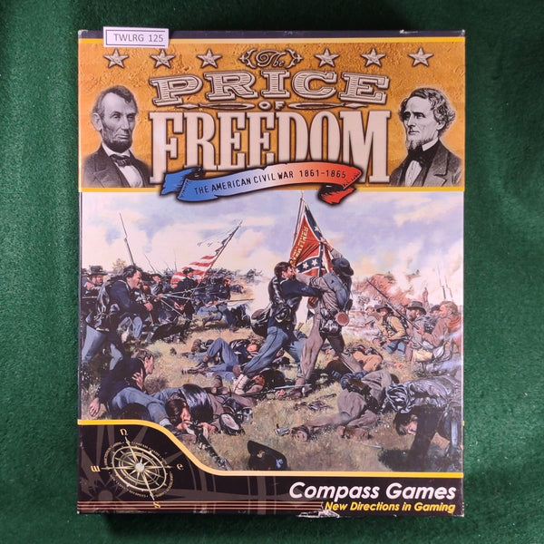 The Price of Freedom: The American Civil War 1861-1865 - Compass Games - Very Good (Damaged Box)