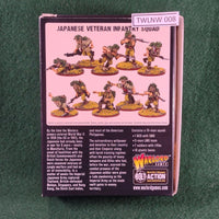 Japanese Veteran Infantry Squad - Bolt Action - Warlord - Very Good (DAMAGED BOX)