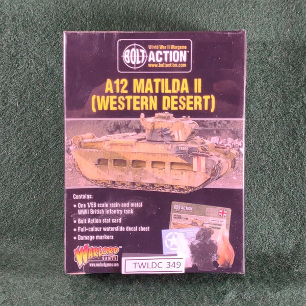Bolt Action: A12 Matilda II (Western Desert) - Warlord Games - 1/56 scale - In Shrinkwrap