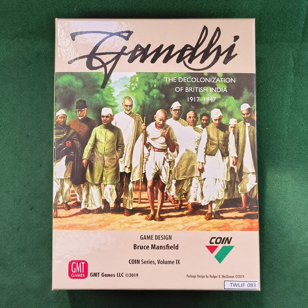 Gandhi: The Decolonization of British India, 1917-1947 - GMT Games - Very Good