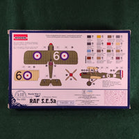S.E.5a - 1/72 - Rodeon 023 - Good - Missing Decal - Damaged Box